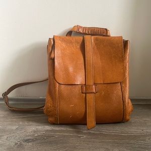 Duluth Trading Co Leather Convertible Backpack